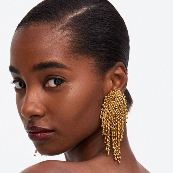 Zara statement earrings - Picture 2 of 6